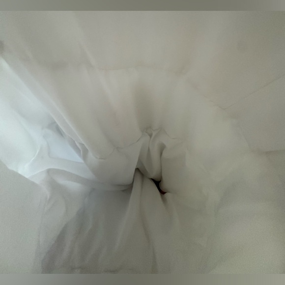 NWOT ROMANTIC BRIDALS white lace bead bodice tulle skirt wedding dress (US 8) - Picture 7 of 12